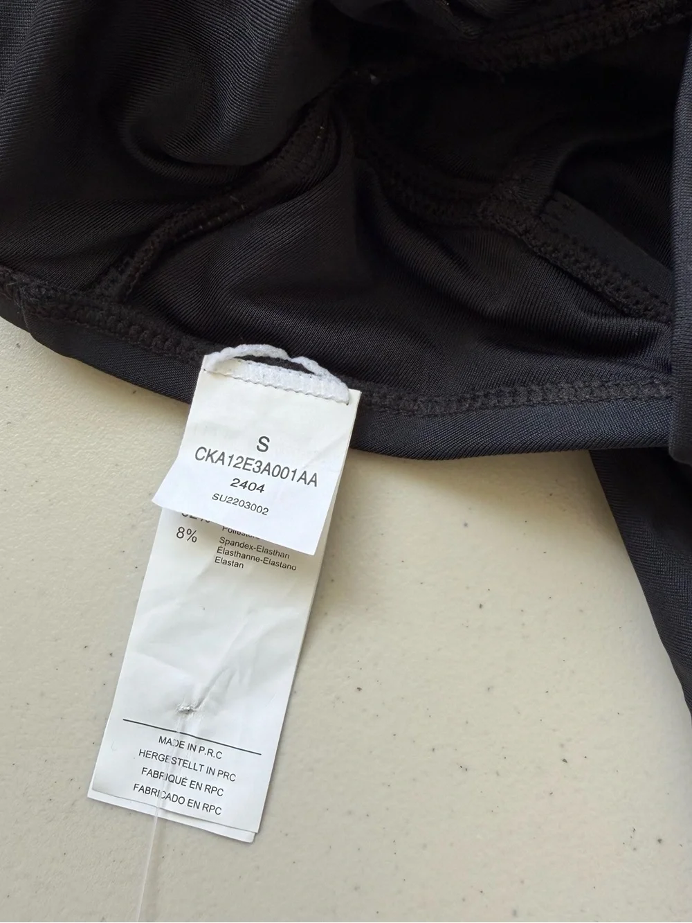 CUPSHE Black Ruched One Piece Swimsuit Crossback Lined Womens Size S